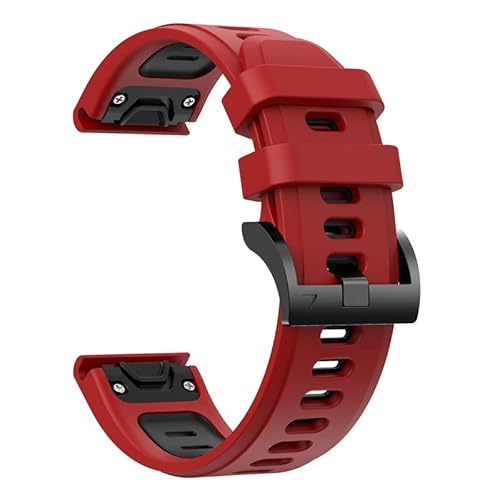 BUDAY Silikon-Uhrenarmband für Garmin Fenix 6, 6Pro, 5, 5 Plus, Forerunner 935, 945 Instinct S60, 22 mm, Schnellverschluss-Armband, 22mm Quatix5, Achat von BUDAY