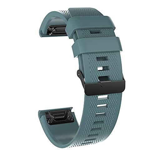 BUDAY Smartwatch-Armband für Garmin Fenix 6 6S 6X 5X 5 5S 3 3HR Forerunner 935 945, Schnellverschluss-Armband, Silikonarmband, 20 mm, Achat von BUDAY