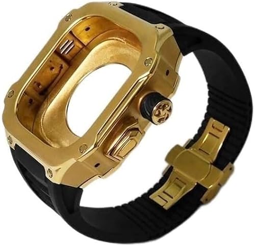 BUDAY Titan-Meta-Gehäuse, Gummiband, Mod-Kit, für Apple Watch Ultra 2 49 mm, RM-Stil, Metall-Hartschalengehäuse, Silikon-Uhrenarmband, für iWatch 49 mm, Ersatzzubehör, For Ultra 49mm, Achat von BUDAY