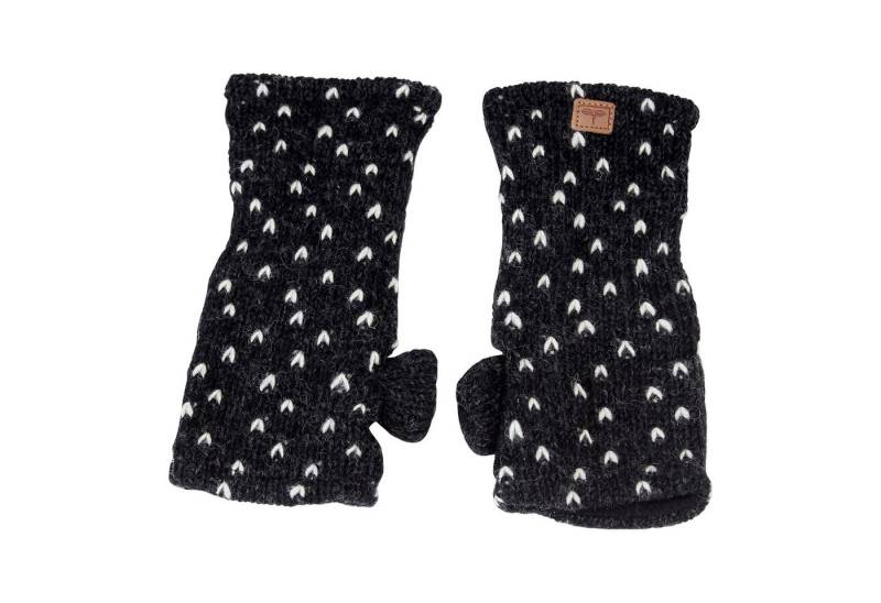 BUDDHA arts&more Armstulpen Gemusterte Pulswärmer mit Daumen Handarbeit aus Nepal von BUDDHA arts&more