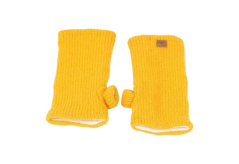 BUDDHA arts&more Armstulpen Pulswärmer Stulpen mit Daumen verschiedene Farben Handarbeit aus Nepal von BUDDHA arts&more