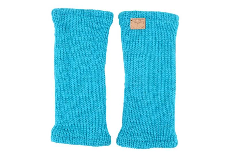 BUDDHA arts&more Armstulpen Pulswärmer Stulpen mit Daumenschlitz Handarbeit aus Nepal Handwärmer von BUDDHA arts&more