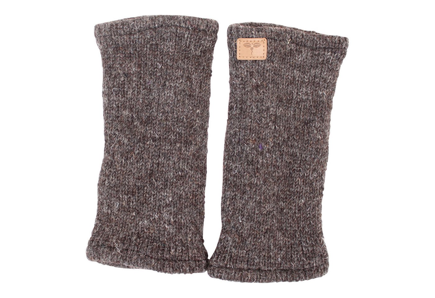 BUDDHA arts&more Armstulpen Pulswärmer Stulpen mit Daumenschlitz Handarbeit aus Nepal Handwärmer von BUDDHA arts&more