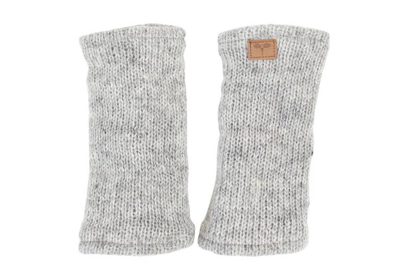 BUDDHA arts&more Armstulpen Pulswärmer Stulpen mit Daumenschlitz Handarbeit aus Nepal Handwärmer von BUDDHA arts&more