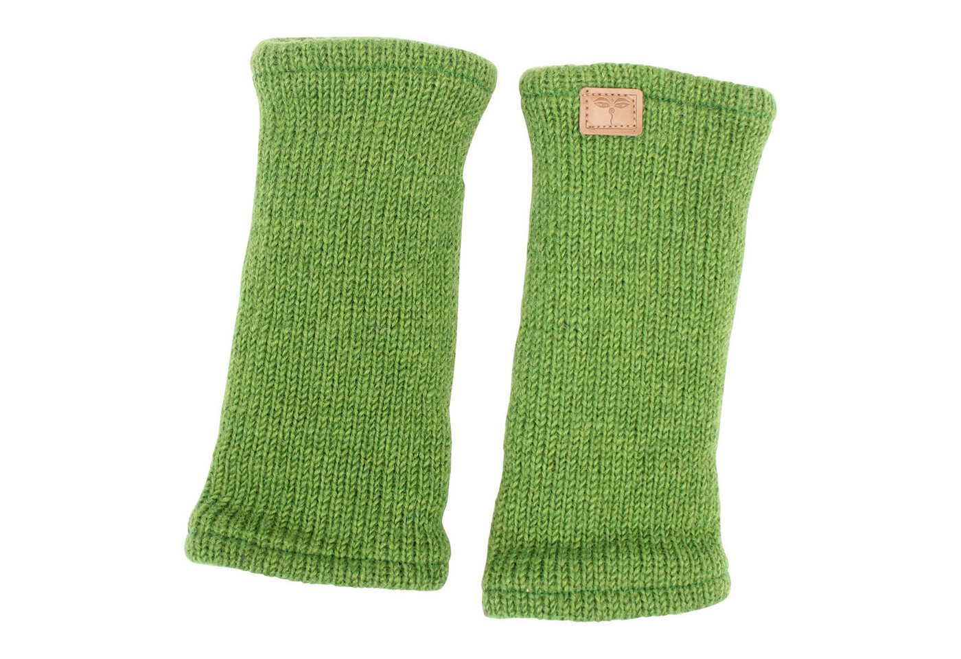 BUDDHA arts&more Armstulpen Pulswärmer Stulpen mit Daumenschlitz Handarbeit aus Nepal Handwärmer von BUDDHA arts&more