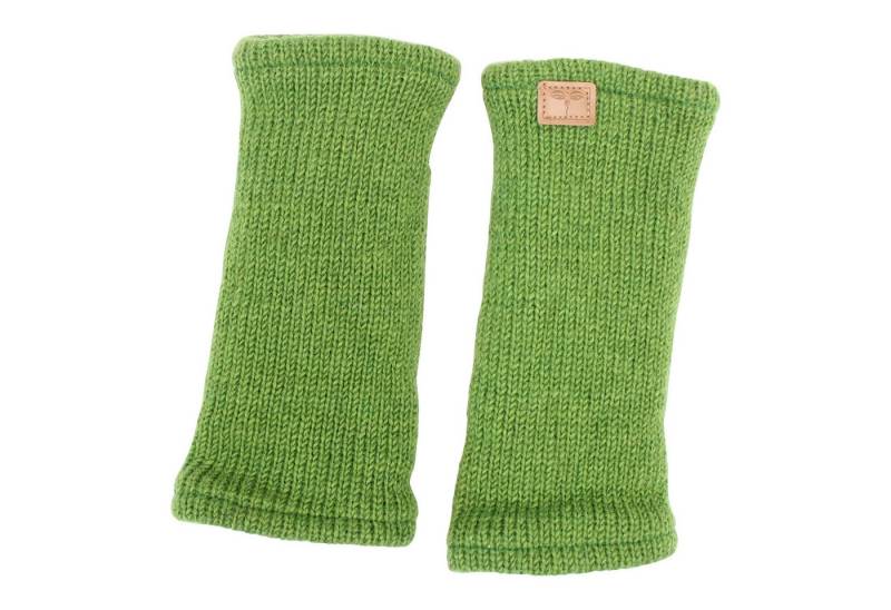 BUDDHA arts&more Armstulpen Pulswärmer Stulpen mit Daumenschlitz Handarbeit aus Nepal Handwärmer von BUDDHA arts&more