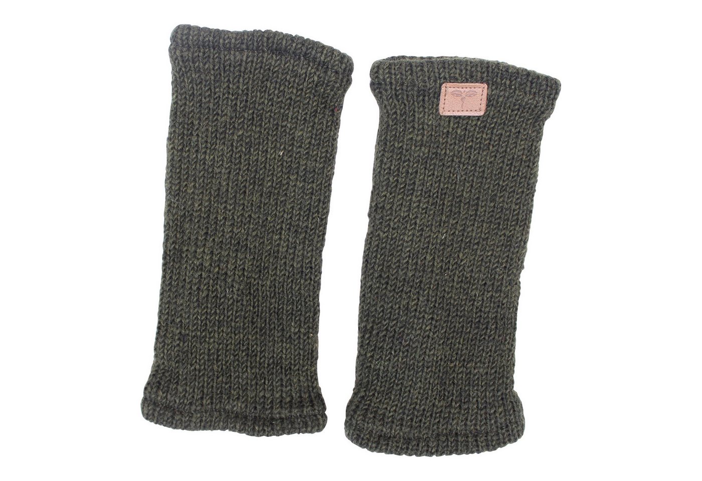 BUDDHA arts&more Armstulpen Pulswärmer Stulpen mit Daumenschlitz Handarbeit aus Nepal Handwärmer von BUDDHA arts&more