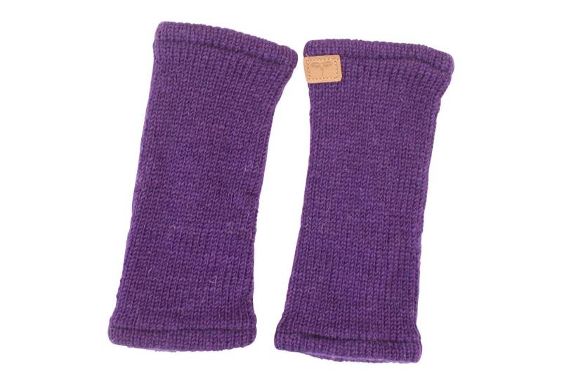 BUDDHA arts&more Armstulpen Pulswärmer Stulpen mit Daumenschlitz Handarbeit aus Nepal Handwärmer von BUDDHA arts&more