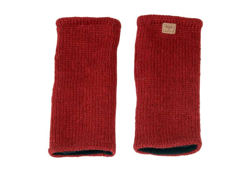 BUDDHA arts&more Armstulpen Pulswärmer Stulpen mit Daumenschlitz Handarbeit aus Nepal Handwärmer von BUDDHA arts&more