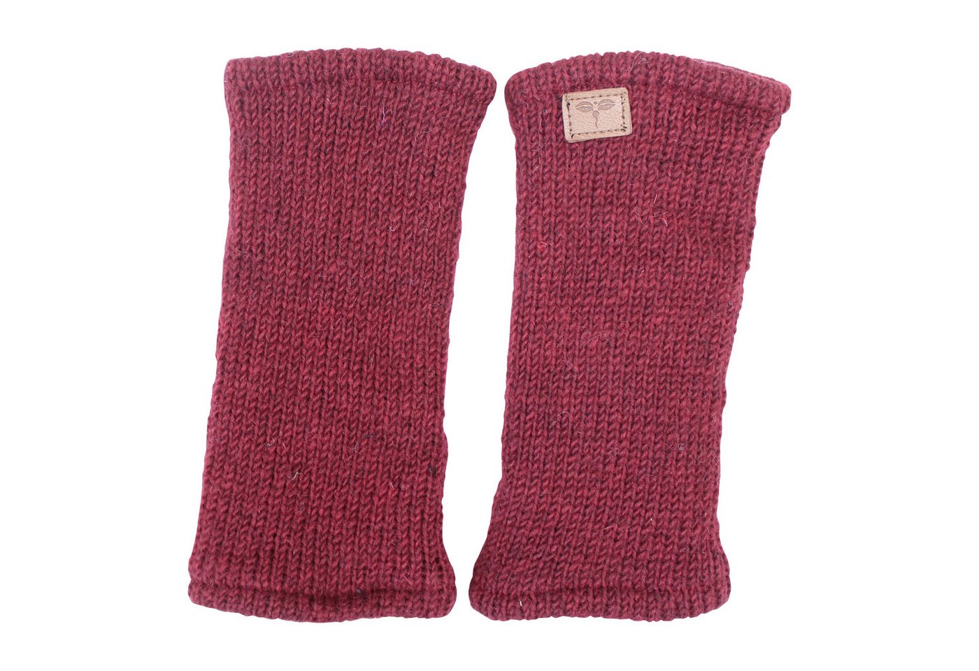 BUDDHA arts&more Armstulpen Pulswärmer Stulpen mit Daumenschlitz Handarbeit aus Nepal Handwärmer von BUDDHA arts&more