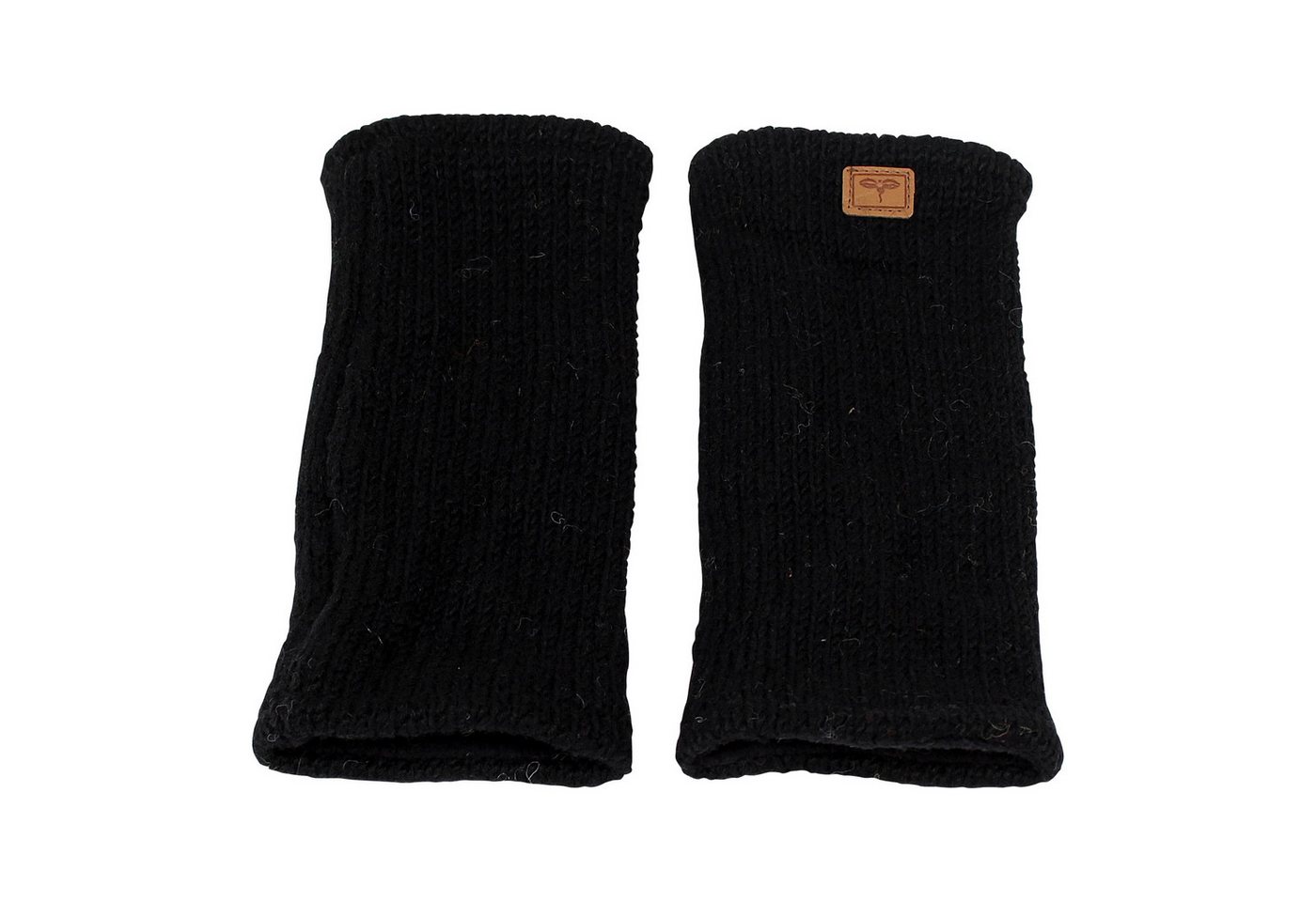 BUDDHA arts&more Armstulpen Pulswärmer Stulpen mit Daumenschlitz Handarbeit aus Nepal Handwärmer von BUDDHA arts&more