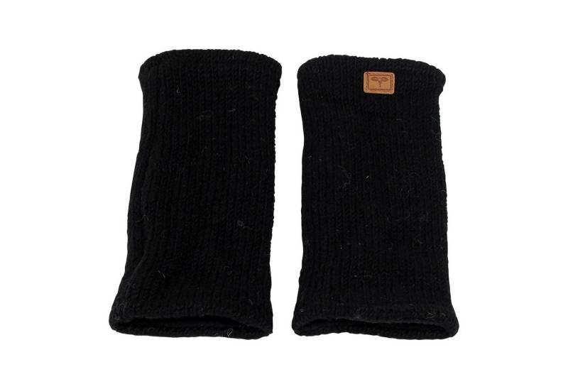 BUDDHA arts&more Armstulpen Pulswärmer Stulpen mit Daumenschlitz Handarbeit aus Nepal Handwärmer von BUDDHA arts&more