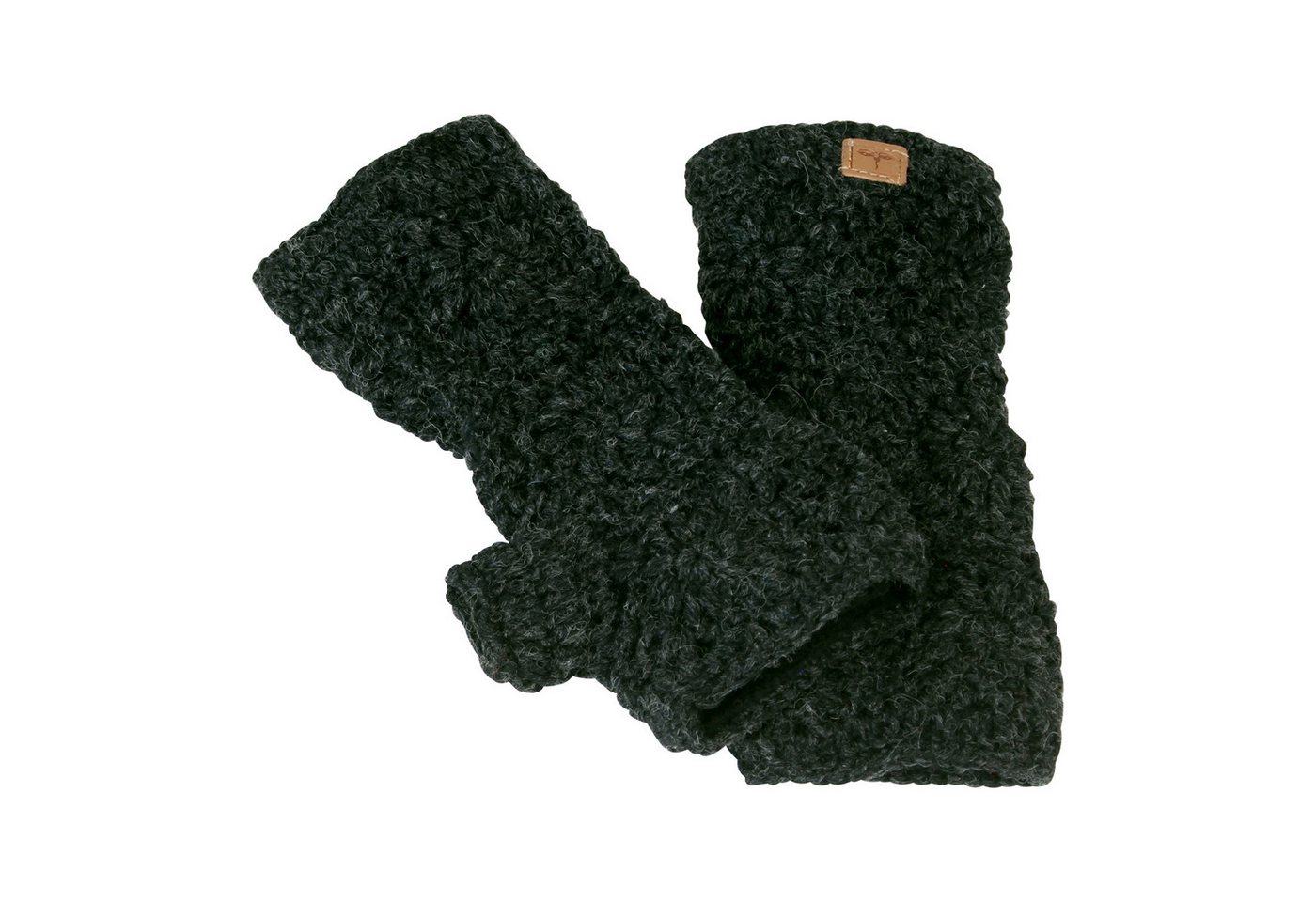 BUDDHA arts&more Armstulpen Pulswärmer mit Blumenmuster Handarbeit aus Nepal von BUDDHA arts&more