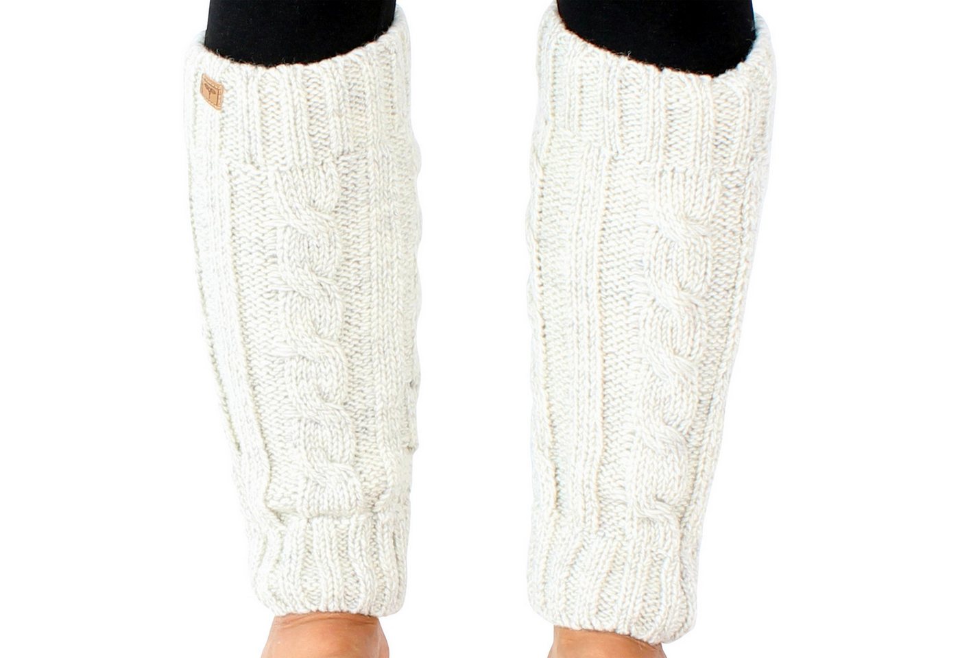 BUDDHA arts&more Beinstulpen Handgearbeitete gefütterte Beinstulpen aus Nepal Einheitsgöße von BUDDHA arts&more