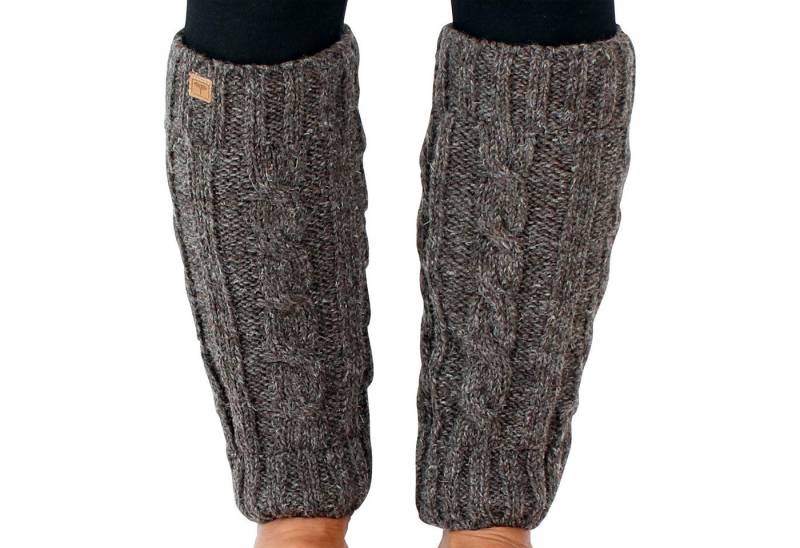 BUDDHA arts&more Beinstulpen Handgearbeitete gefütterte Beinstulpen aus Nepal Einheitsgöße von BUDDHA arts&more