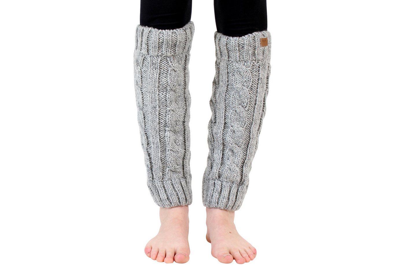 BUDDHA arts&more Beinstulpen Handgearbeitete gefütterte Beinstulpen aus Nepal Einheitsgöße von BUDDHA arts&more