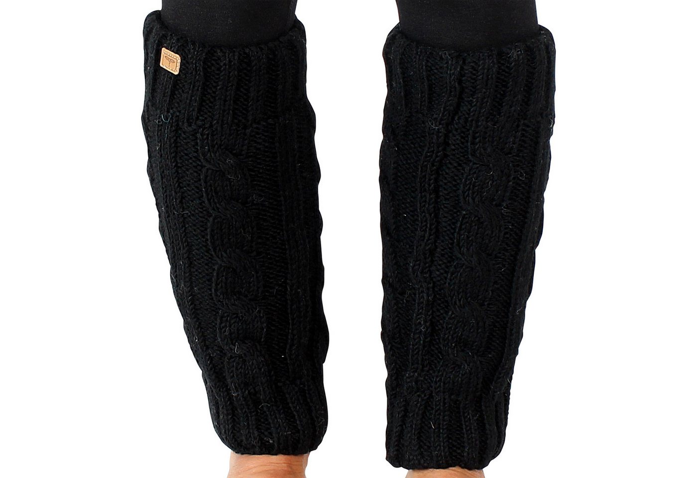 BUDDHA arts&more Beinstulpen Handgearbeitete gefütterte Beinstulpen aus Nepal Einheitsgöße von BUDDHA arts&more