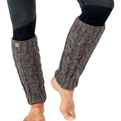 BUDDHA arts&more Beinstulpen handgestrickt fleecegefüttert aus Nepal 100% Wolle legwarmer von BUDDHA arts&more