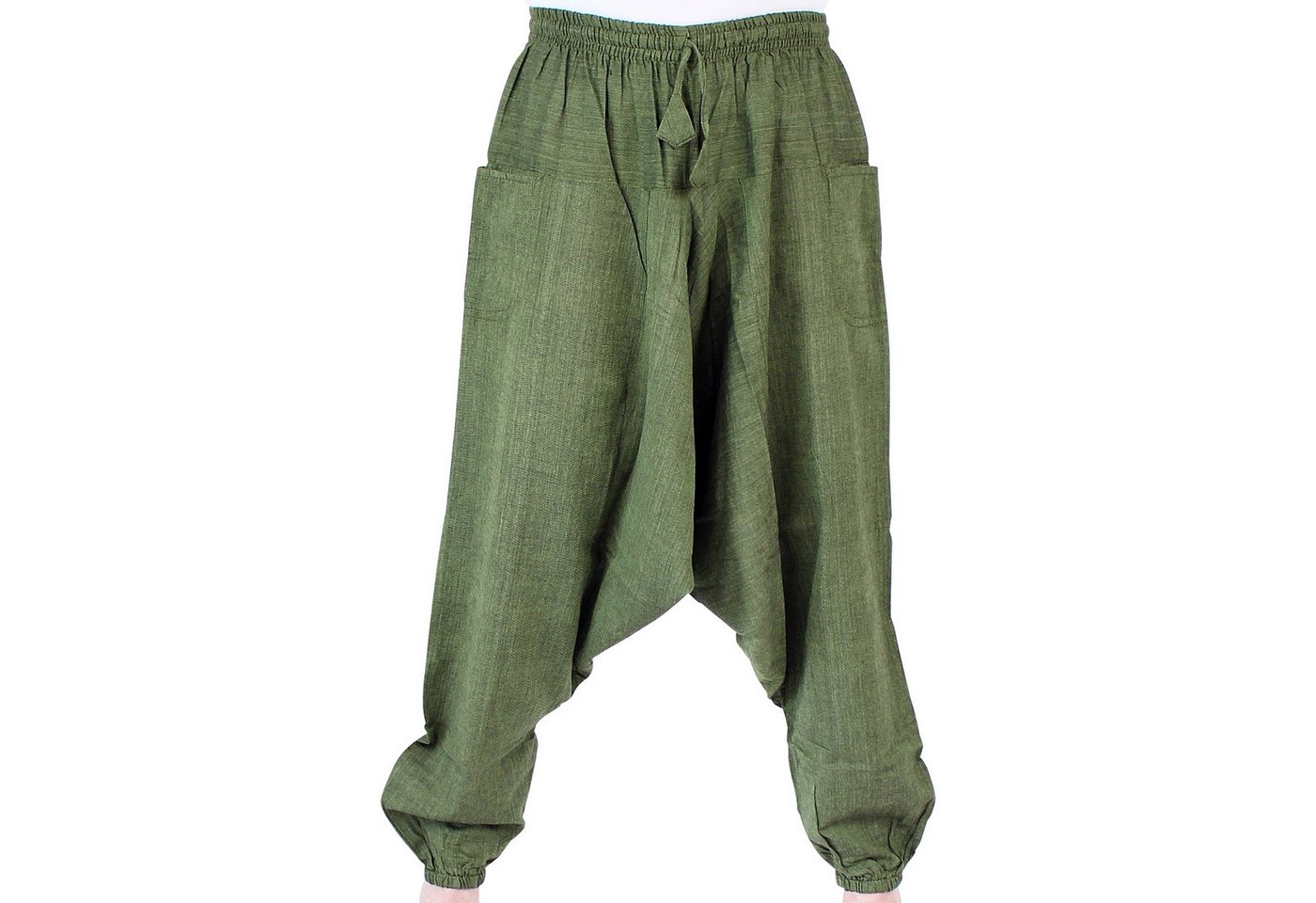 BUDDHA arts&more Haremshose Einfarbige Haremshose aus Nepal elastischer Bund von BUDDHA arts&more