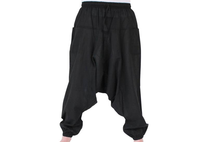 BUDDHA arts&more Haremshose Einfarbige Haremshose aus Nepal elastischer Bund von BUDDHA arts&more