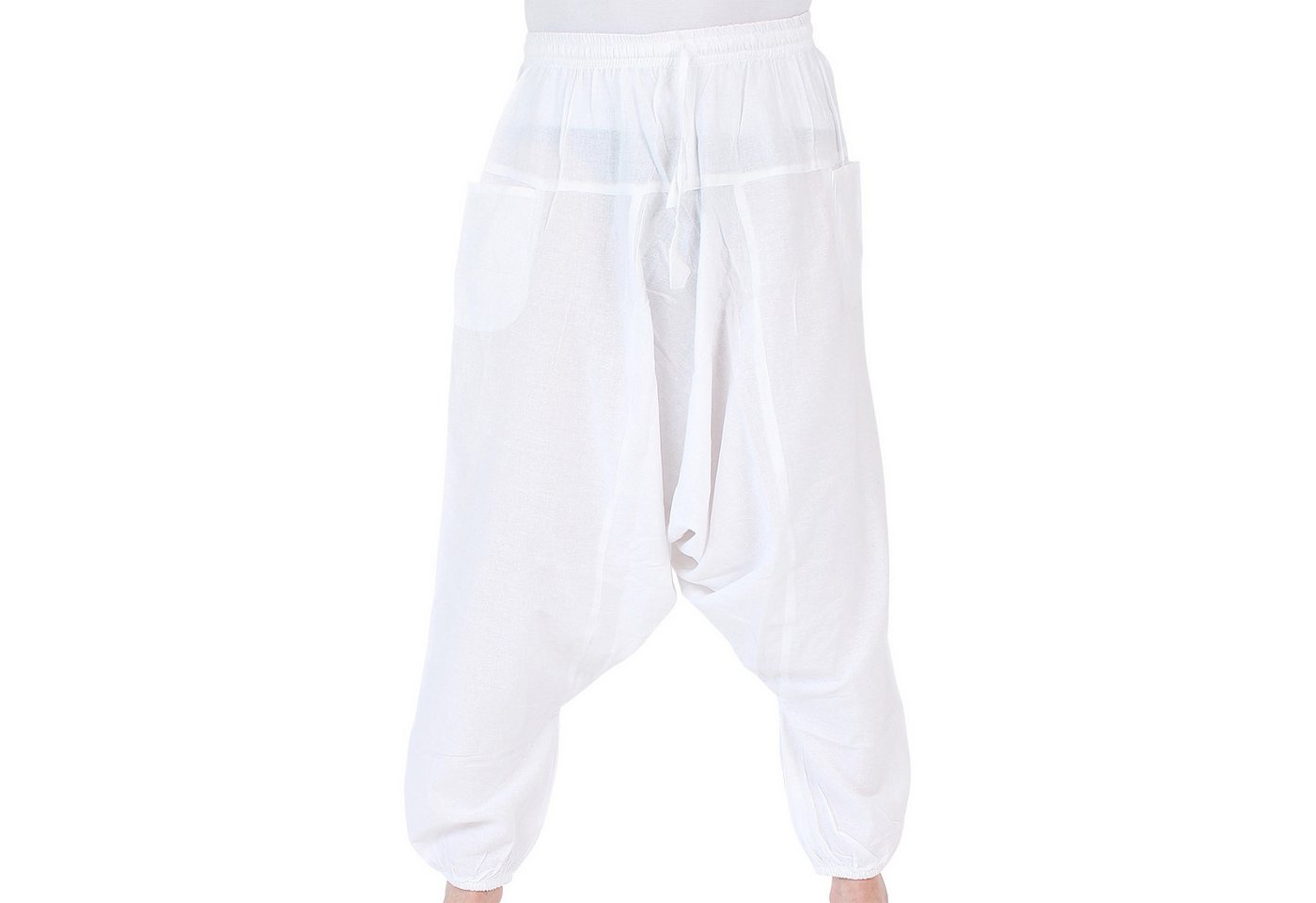 BUDDHA arts&more Haremshose Einfarbige Haremshose aus Nepal elastischer Bund von BUDDHA arts&more