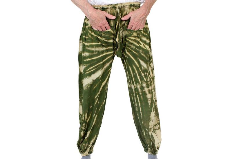 BUDDHA arts&more Haremshose Gebatikte Ballonhose aus Nepal Handarbeit Gebatikt von BUDDHA arts&more