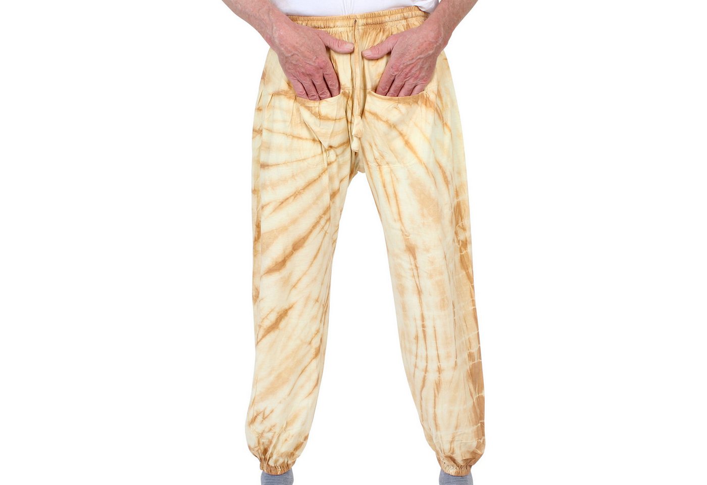 BUDDHA arts&more Haremshose Gebatikte Ballonhose aus Nepal Handarbeit Gebatikt von BUDDHA arts&more