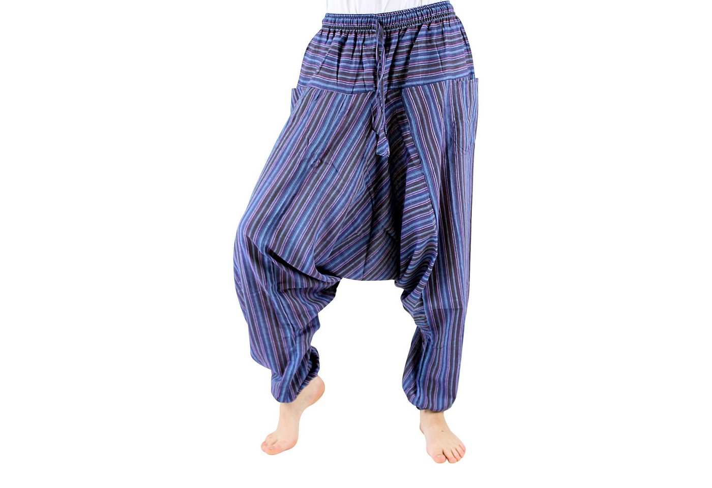 BUDDHA arts&more Haremshose Gestreifte Haremshose aus Nepal von BUDDHA arts&more