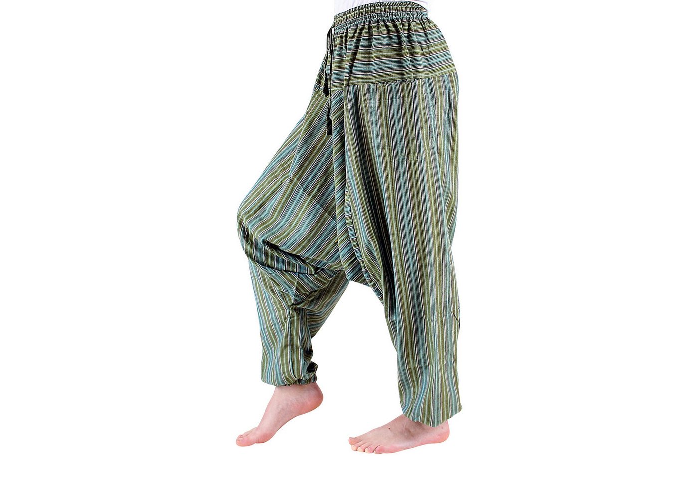 BUDDHA arts&more Haremshose Gestreifte Haremshose aus Nepal von BUDDHA arts&more