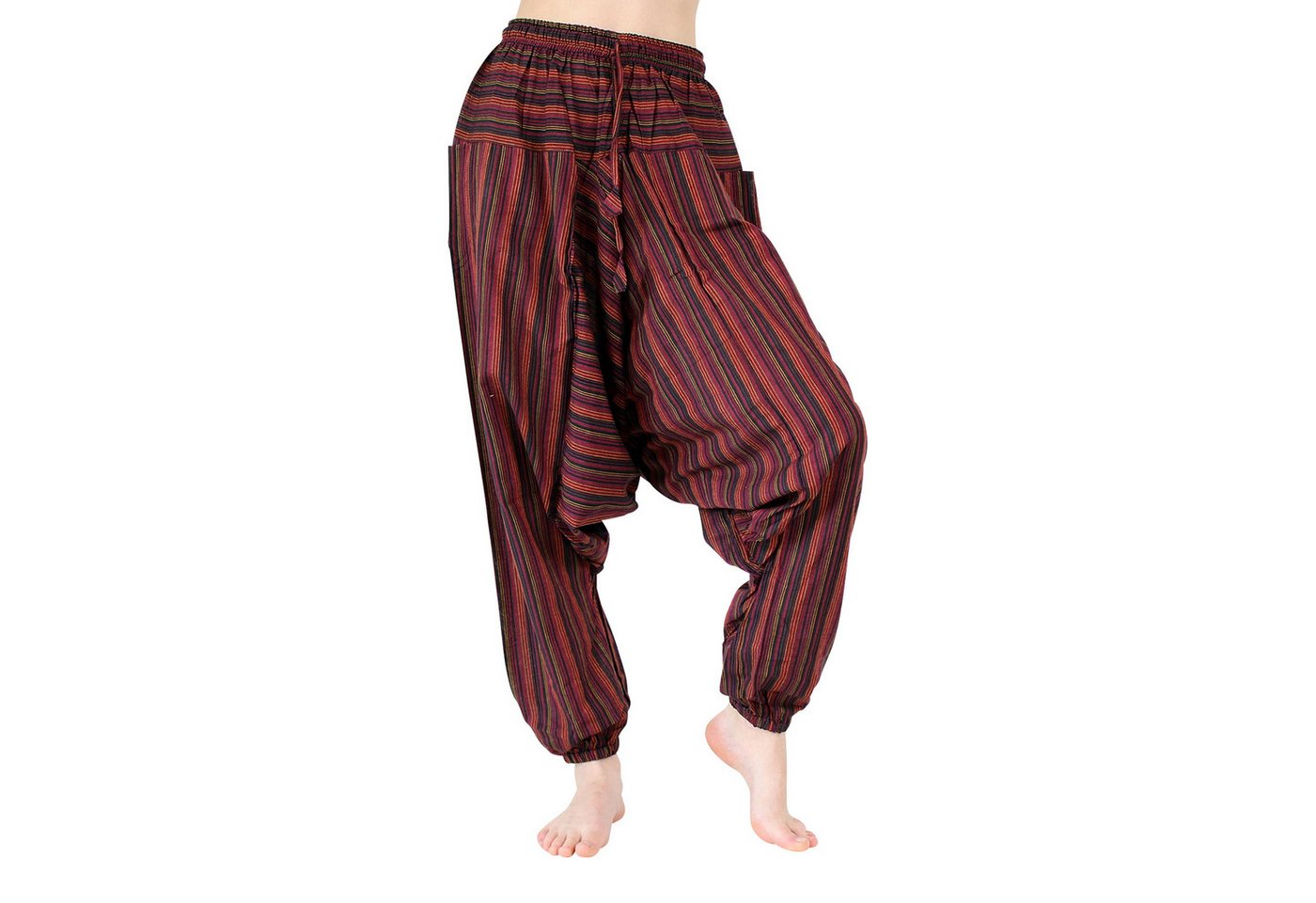 BUDDHA arts&more Haremshose Gestreifte Haremshose aus Nepal von BUDDHA arts&more