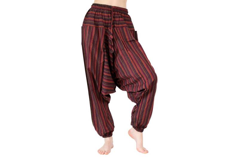 BUDDHA arts&more Haremshose Gestreifte Haremshose aus Nepal von BUDDHA arts&more