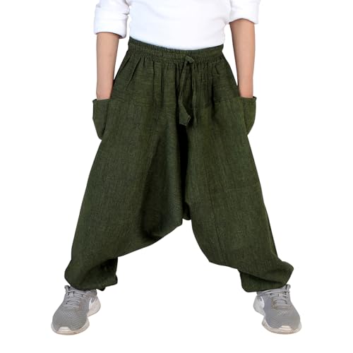 BUDDHA arts&more Kinder Ballonhose aus Nepal Handarbeit (Grün) von BUDDHA arts&more