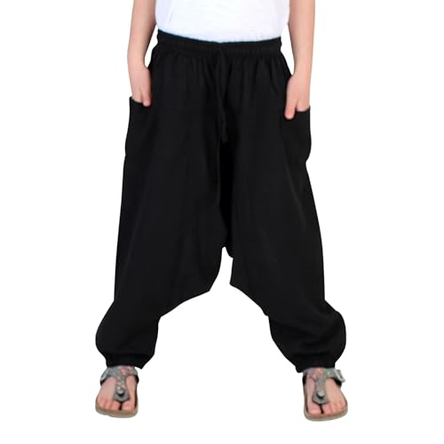BUDDHA arts&more Kinder Ballonhose aus Nepal Handarbeit (Schwarz) von BUDDHA arts&more