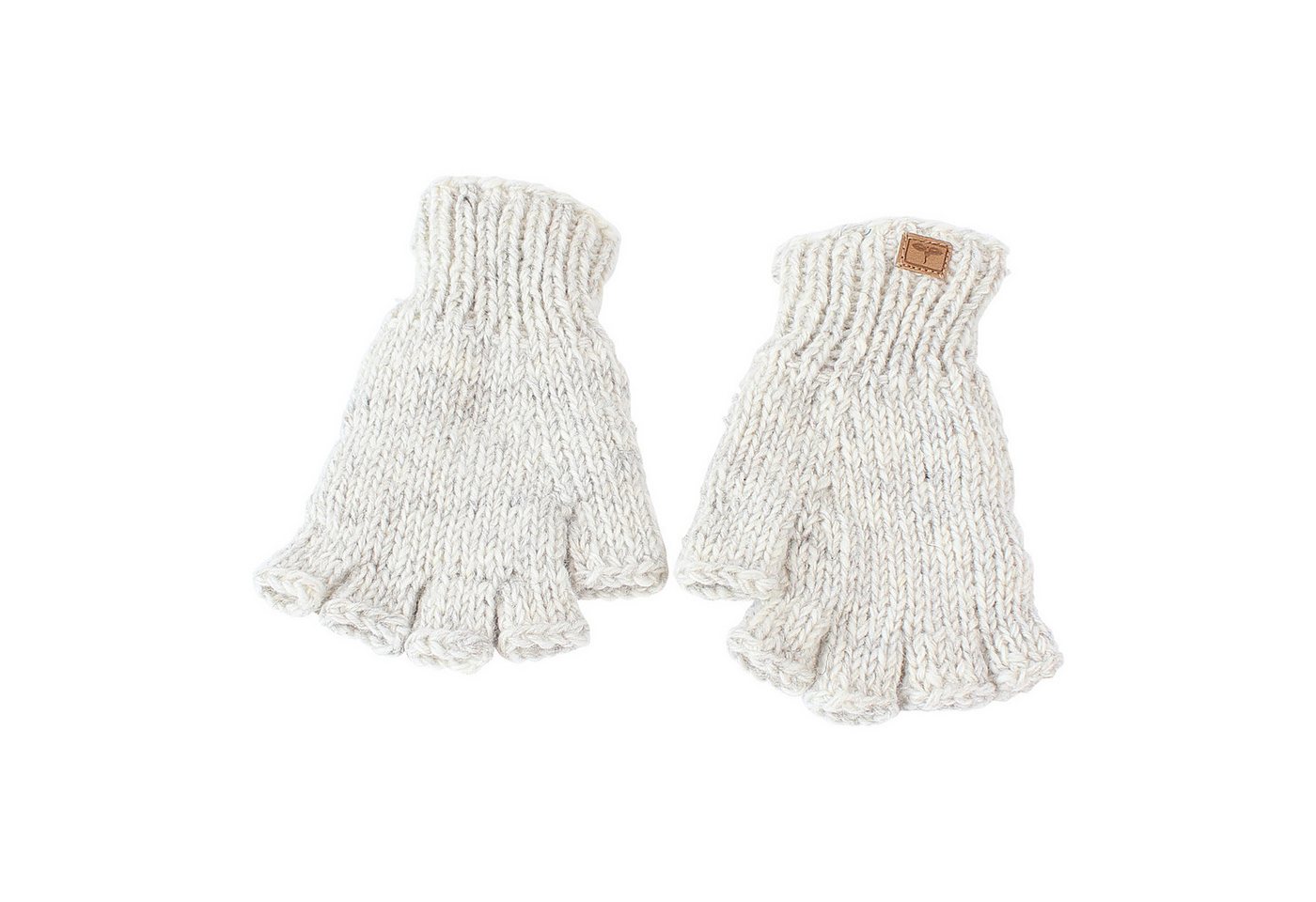 BUDDHA arts&more Strickhandschuhe Fingerlinge Halbfingerlinge aus Nepal von BUDDHA arts&more