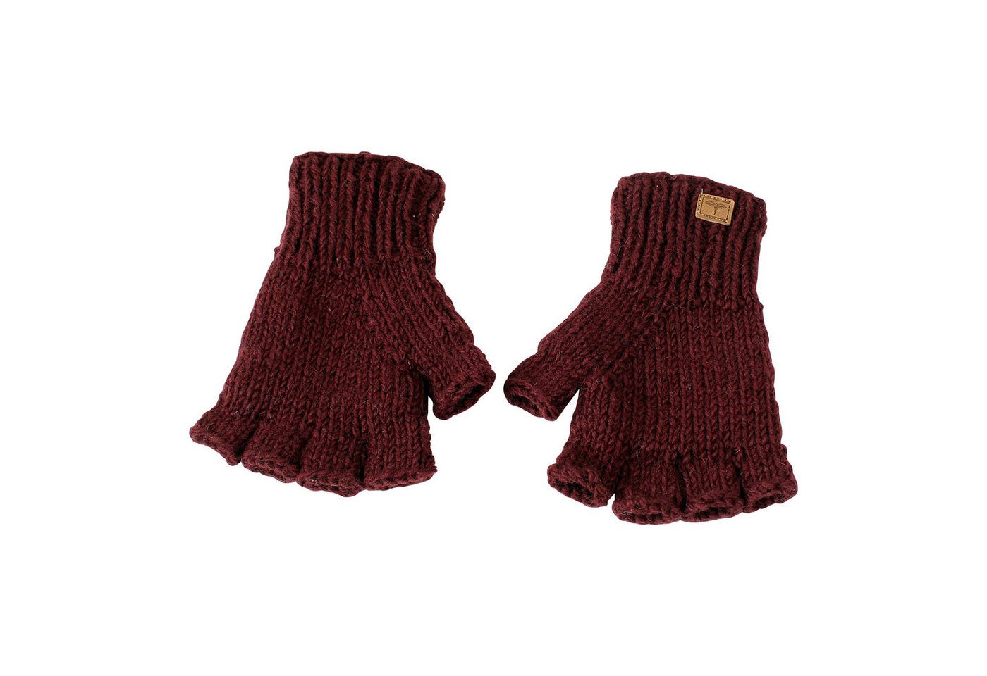 BUDDHA arts&more Strickhandschuhe Fingerlinge Halbfingerlinge aus Nepal von BUDDHA arts&more