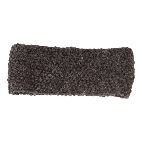 Stirnband Punktmuster 100% Wolle Handarbeit Nepal (Braun, Einheitsgröße) von BUDDHA arts&more