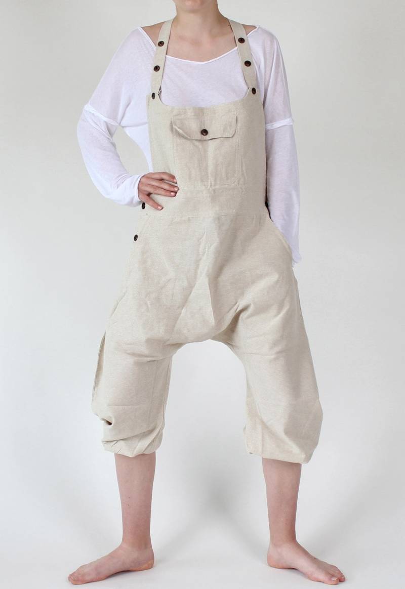 Kurze Naturfarbene Haremslatzhose Aladin Flap Trouser 100% Baumwolle Kurze Naturfarbene Haremslatzhose Aladin Flap Trouser 100% Baumwolle von BUDDHAartsandmore