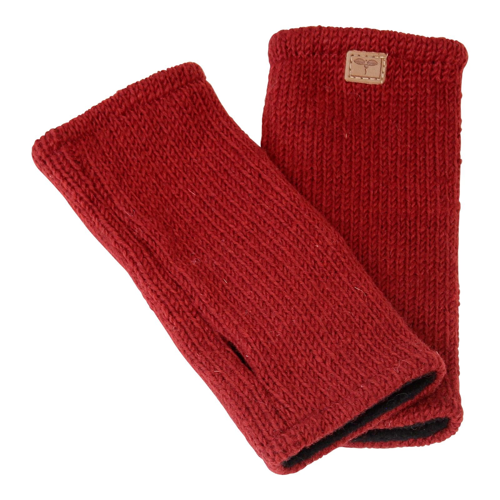 Rote Pulswärmer Ohne Daumen Aus Nepal Einheitsgröße 100% Wolle Handarbeit Handwarmers Rote Pulswärmer Ohne Daumen Aus Nepal Einheitsgröße 100% Wolle Handarbeit Handwarmers von BUDDHAartsandmore