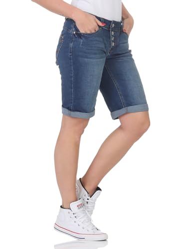 BUENA VISTA Jeans Hosen Damen - Malibu Short - Stretch Denim - Jeansblau - Gr. M von BUENA VISTA