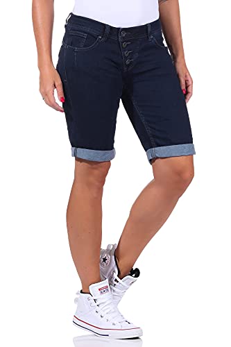 BUENA VISTA Jeans Hosen Damen - Malibu Short - Stretch Denim - NE - dunkelblau - Gr. L von BUENA VISTA