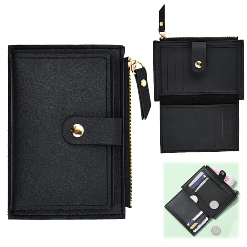 BUENTYA Geldbörse Damen Klein Geldbeutel Dünnes Portemonnaie mit Münzfach Mini Kartenetui Kreditkartenetui Leder Kartenportmonai Lederportmonai Brieftasche mit 6 Fächern Card Holder für Frauen Herren BUENTYA Geldbörse Damen Klein Geldbeutel Dünnes Portemonnaie mit Münzfach Mini Kartenetui Kreditkartenetui Leder Kartenportmonai Lederportmonai Brieftasche mit 6 Fächern Card Holder für Frauen Herren von BUENTYA