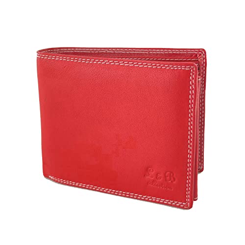 BUFFALO HILL Echt Leder Herren Geldbörse »2339« Querformat I mit RFID Schutz I Portemonnaie Groß mit Münzfach I 7 Kartenfächer I Geldbeutel für Männer I Brieftasche Wallet Portmonee rot BUFFALO HILL Echt Leder Herren Geldbörse »2339« Querformat I mit RFID Schutz I Portemonnaie Groß mit Münzfach I 7 Kartenfächer I Geldbeutel für Männer I Brieftasche Wallet Portmonee rot von BUFFALO HILL