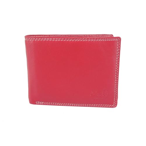 BUFFALO HILL Echt Leder Herren Geldbörse »2341« Querformat klein I mit RFID Schutz I Portemonnaie mit Münzfach I 5 Kartenfächer I Geldbeutel für Männer I Brieftasche Wallet Portmonee rot BUFFALO HILL Echt Leder Herren Geldbörse »2341« Querformat klein I mit RFID Schutz I Portemonnaie mit Münzfach I 5 Kartenfächer I Geldbeutel für Männer I Brieftasche Wallet Portmonee rot von BUFFALO HILL