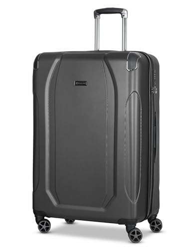 BUGATTI Check-in Koffer für Damen und Herren | großer XL Trolley 51 x 30 x 77 cm aus hochwertigem, stoßfestem ABS Material | Teleskopgriff & TSA-Schloss| Valencia Serie von BUGATTI