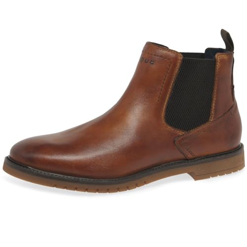 bugatti Herren Gusset Chelsea-Boots Stiefel Braun 44 EU von BUGATTI