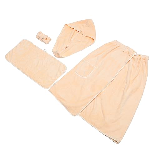 BUGUUYO 1 Satz Badetuch Weiße Strandtücher Körperwickeltuch Tragbares Duschtuch Dusch-spa-stirnbänder Badehaare Saugfähiges Handtuch Fräulein Badetasche Polyester Sich Ständig Ändern von BUGUUYO