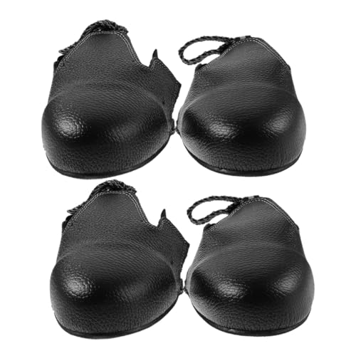 BUGUUYO 2 Paare Sicherheitsschuhüberzieher mit Stahlkappenschutz rutschfeste Verschleißfeste Arbeitsschuh-überschuhe für Industrie und Baustelle Einfache Handhabung Schutz vor Aufprall und von BUGUUYO