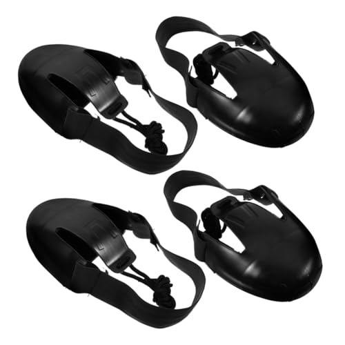 BUGUUYO 2 Paare Stahlkappenschutz Überziehschuhe rutschfest mit Rutsch Sohle für Damen Arbeit Baustelle Schutzschuhe Besucherschutz Schuhüberzüge von BUGUUYO