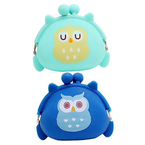 BUGUUYO 2st Silikon-Kupplung Brieftasche Damen Geldbörse Silikon-geldbörse Kawaii Geldbörse Kopfhörer-Organizer Frosch Geldbörse Münze Kieselgel Fräulein Münzbeutel von BUGUUYO