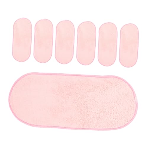 BUGUUYO 6 Stück Teiliges Tragbarer Gesichts Handtücher aus Korallenvlies für Frauen Weiche Wiederverwendbare Reinigungstücher für Gesichtspflege für Reisen und Camping Vielseitig von BUGUUYO